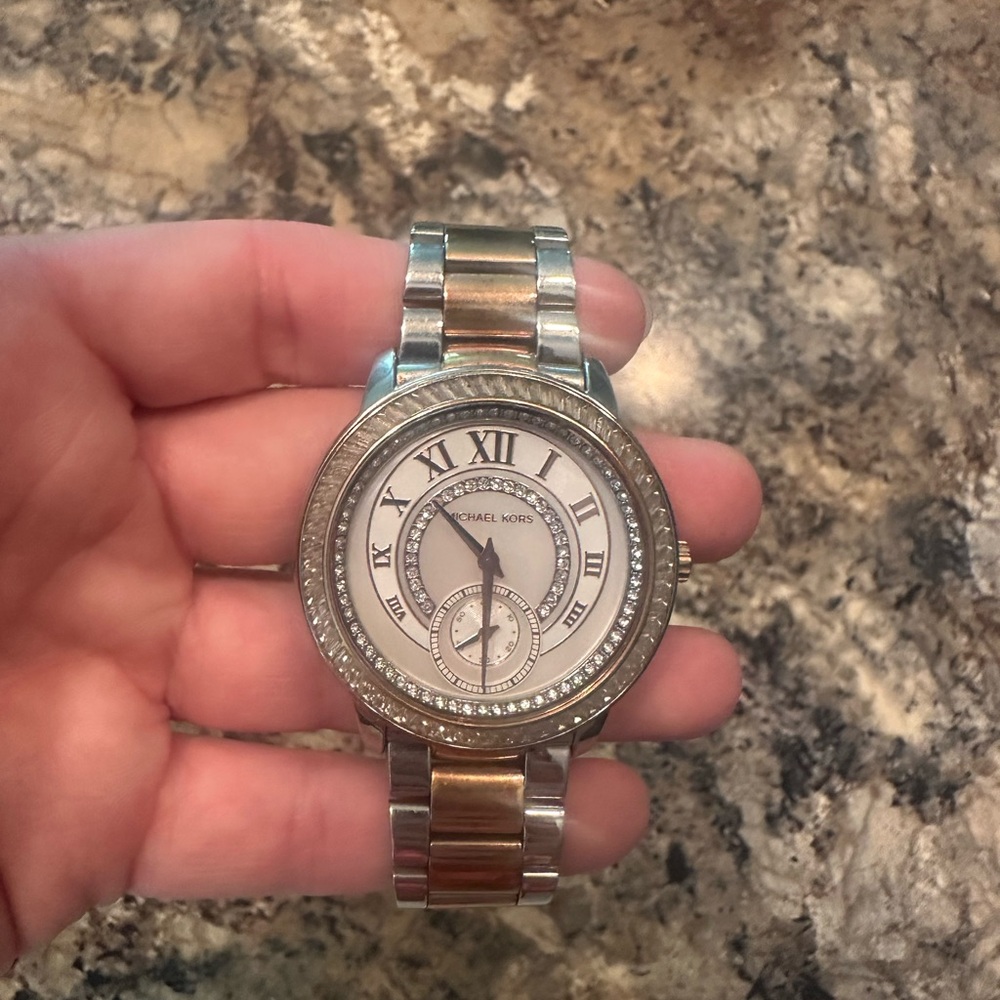 Michael Kors Two-Tone Crystal Watch